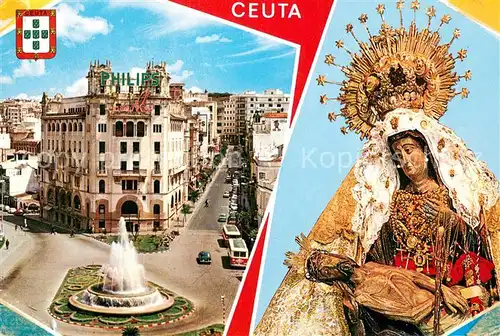 AK / Ansichtskarte Ceuta Plaza del General Galery y Nuestra Senora de Africa Ceuta
