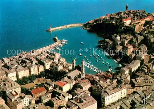 AK / Ansichtskarte Bastia_Corse Autour du Vieux Port la Citadelle lEglise Saint Jean et la Vieille Ville Vue aerienne 