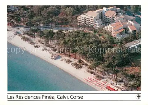 AK / Ansichtskarte Calvi Les Residences Pinea Fliegeraufnahme Calvi