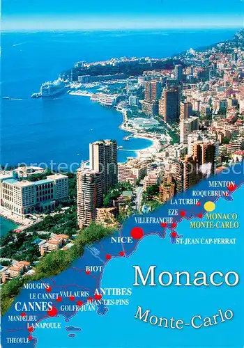 AK / Ansichtskarte Monte Carlo Fliegeraufnahme Monte Carlo