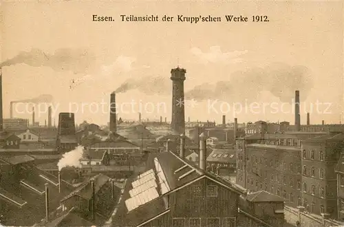 AK / Ansichtskarte Essen__Ruhr Teilansicht d. Kruppschen Werke 