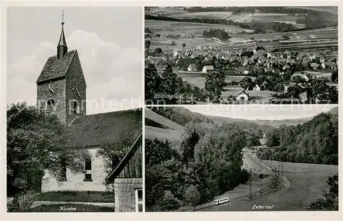 AK / Ansichtskarte Boesingfeld Extertal m. Zug Kirche Boesingfeld