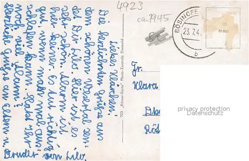 AK / Ansichtskarte Boesingfeld Extertal m. Zug Kirche Boesingfeld