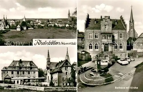 AK / Ansichtskarte Rheinboellen Rathaus m. Kirche Waisenhaus Rheinboellen