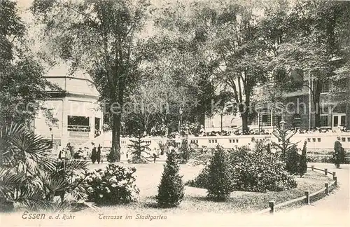 AK / Ansichtskarte Essen__Ruhr Terrasse im Stadtgarten Restaurant 