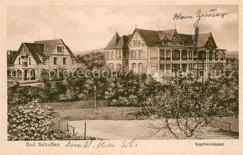 AK / Ansichtskarte Bad_Salzuflen Sophienhaeuser Bad_Salzuflen