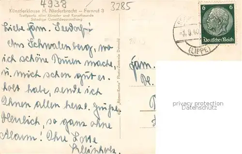 AK / Ansichtskarte Schwalenberg Kuenstlerklause  Schwalenberg