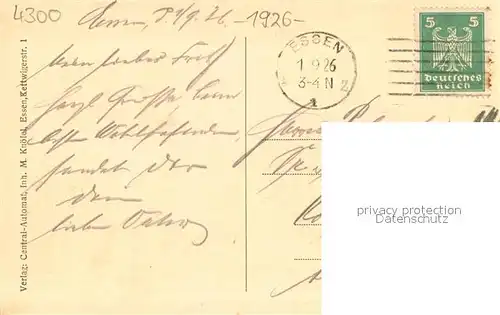 AK / Ansichtskarte Essen__Ruhr Burgplatz m. Muensterkirche 