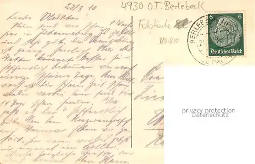 AK / Ansichtskarte Johannaberg_Teutoburger_Wald Erholungsheim Deutsche Bank Aussenansicht 