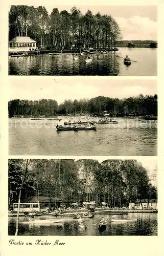 AK / Ansichtskarte Huecker Aschen Huecker Moor Bootsverleih Restaurant Seeschloesschen Huecker Aschen