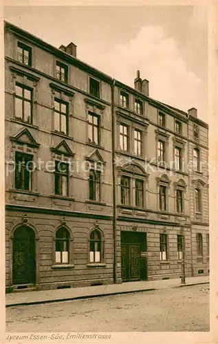 AK / Ansichtskarte Essen__Ruhr Lyzeum Emilienstrasse 