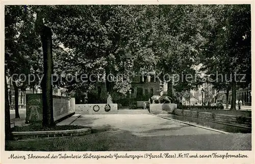 AK / Ansichtskarte Mainz__Rhein Ehrenmal d. Infanterie Leibregiments Grossherzogin Militaria 