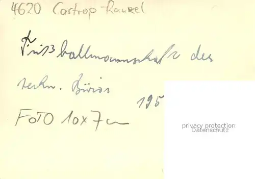 AK / Ansichtskarte Castrop Rauxel Fussballmannschaft Castrop Rauxel