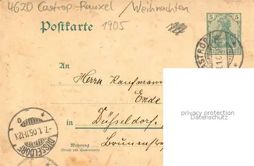 AK / Ansichtskarte Castrop Rauxel Weihnachten Familie Castrop Rauxel