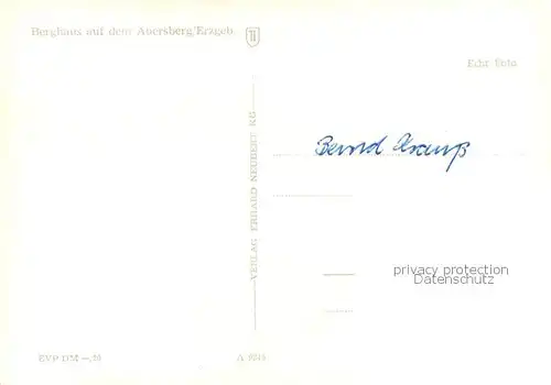 AK / Ansichtskarte Wildenthal_Eibenstock Berghaus auf dem Auersberg im Winter Wildenthal_Eibenstock