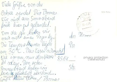 AK / Ansichtskarte Boltenhagen_Ostseebad Zeltplatz Niendorfer Weg Strand Boltenhagen_Ostseebad