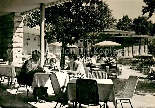 AK / Ansichtskarte Nessebre_Nessebar_Nessebyr Konditorei Russalka Terrasse 