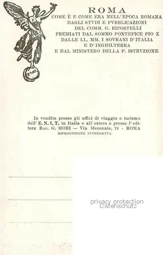 AK / Ansichtskarte Roma_Rom Foro Romano Tempio di Venere e Roma Roma_Rom