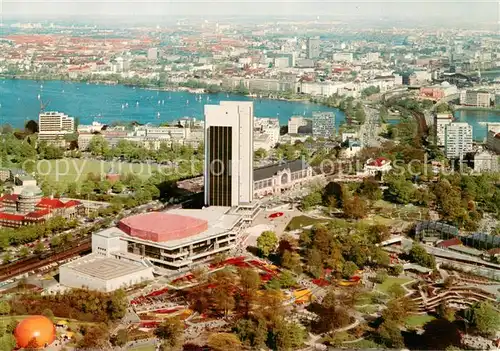 AK / Ansichtskarte Hamburg Blick vom Fernsehturm Congress Centrum Alster Hamburg