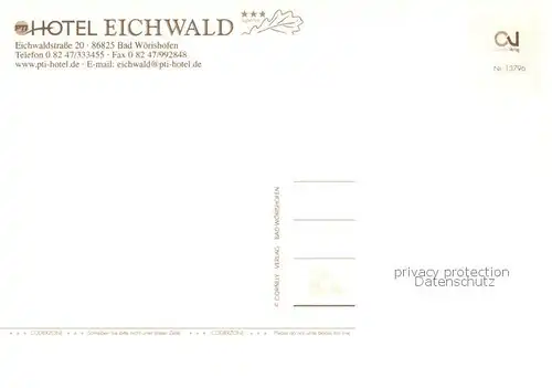 AK / Ansichtskarte Bad_Woerishofen Hotel Eichwald Hallenbad Bad_Woerishofen