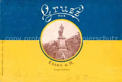 AK / Ansichtskarte Essen__Ruhr Krupp Denkmal 