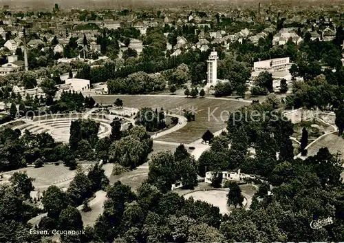 AK / Ansichtskarte Essen__Ruhr Fliegeraufnahme Grugapark 