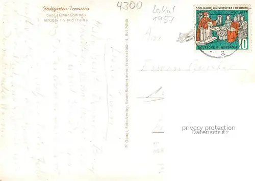 AK / Ansichtskarte Essen__Ruhr Stadtgarten Terrassen 
