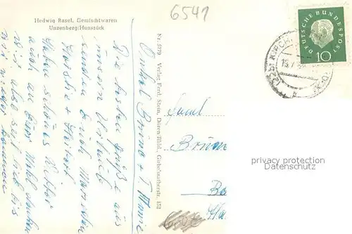 AK / Ansichtskarte Unzenberg Gesamtansicht Gemischtwarenladen Unzenberg