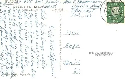 AK / Ansichtskarte Wesel_Rhein Kaiserplatz Wesel Rhein