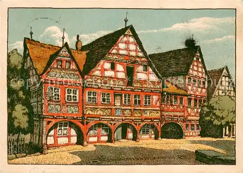 AK / Ansichtskarte Schwalenberg Rathaus Aussenansicht Schwalenberg