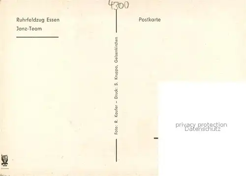 AK / Ansichtskarte Essen__Ruhr Ruhrfeldzug Janz Team 