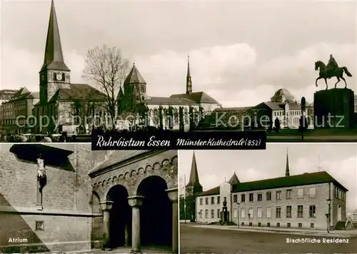 AK / Ansichtskarte Essen__Ruhr Muenster Kathedrale Bischoefl. Residenz Atrium 