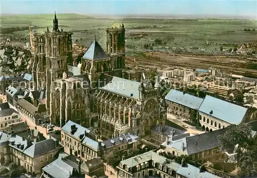 AK / Ansichtskarte Laon_02_Aisne La Cathedrale Vue aerienne 