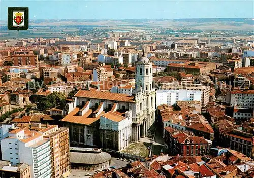 AK / Ansichtskarte Valladolid Fliegeraufnahme mit Cathedrale Valladolid