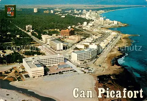 AK / Ansichtskarte Can_Picafort_Mallorca_ES Fliegeraufnahme 