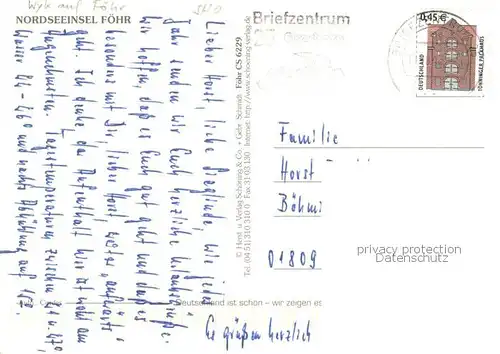 AK / Ansichtskarte Insel_Foehr Fliegeraufnahme Insel_Foehr