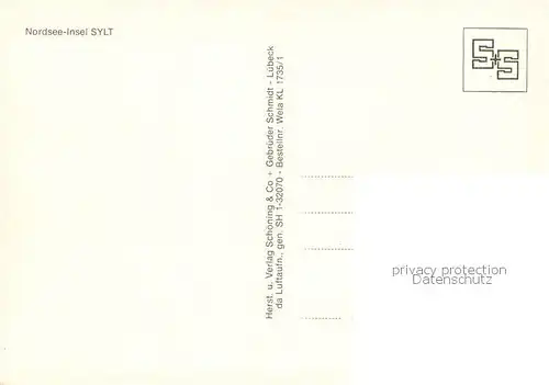 AK / Ansichtskarte Insel_Sylt Fliegeraufnahme Insel_Sylt