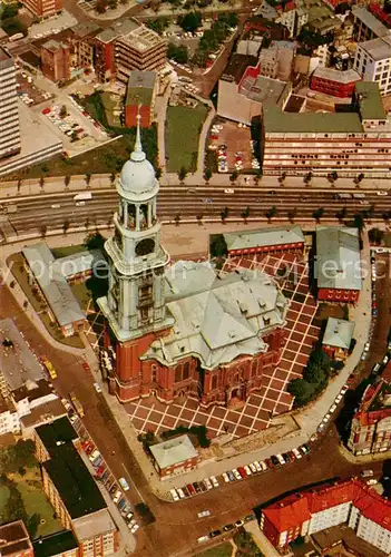 AK / Ansichtskarte Hamburg Hauptkirche St Michaelis Fliegeraufnahme Hamburg