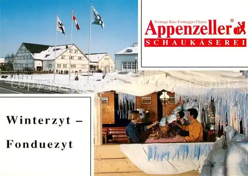 AK / Ansichtskarte Stein_AR Appenzeller Schaukaeserei Gaststube Stein_AR