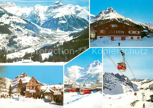 AK / Ansichtskarte Engelberg__OW Klosterkirche Bahnhof LSE Titlis 