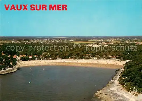 AK / Ansichtskarte Vaux sur Mer La Grande Plage Vue aerienne Vaux sur Mer