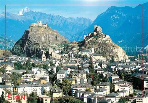 AK / Ansichtskarte Sion__Sitten_Seduno_VS Vue aerienne 