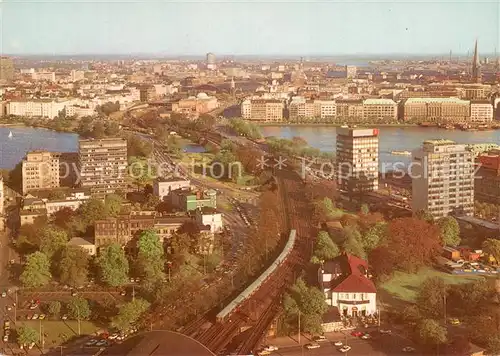 AK / Ansichtskarte Hamburg Blick vom Plaza auf die City Hamburg