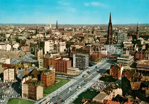 AK / Ansichtskarte Hamburg Blick von der St Michaeliskirche auf die Stadt Hamburg