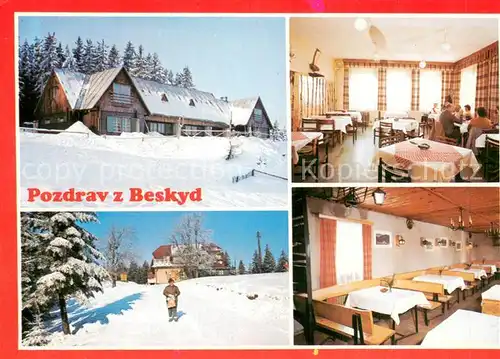 AK / Ansichtskarte Beskydy_CZ Tunsticka chata Na Beskyde Interier turisticke chatyy Trestik Turisticka chate Interier 