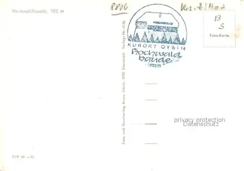 AK / Ansichtskarte Oybin Hochwaldbaude Gaststube Oybin