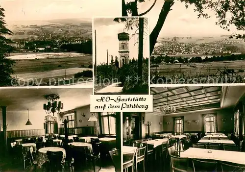 AK / Ansichtskarte Annaberg Buchholz_Erzgebirge HO Gaststaette auf dem Poehlberg Panorama Gastraeume Annaberg Buchholz