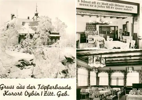 AK / Ansichtskarte Oybin Toepferbaude Gastraeume Oybin