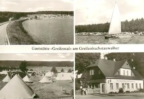 AK / Ansichtskarte Geyer Gaststaette Greifental am Greifenbachstauweiher Zeltplatz Geyer