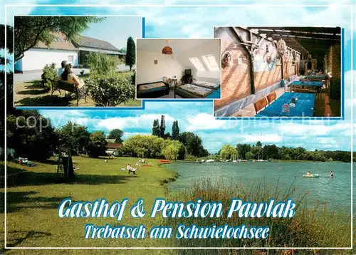 AK / Ansichtskarte Trebatsch Gasthof Pension Pawlak Zimmer Gastraum Trebatsch